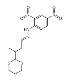 N-(2,4-Dinitro-phenyl)-N'-[3-[1,3]dithian-2-yl-but-(E)-ylidene]-hydrazine结构式