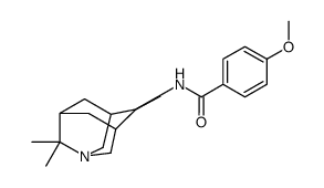 Benzamide, 4-methoxy-N-(4,8,8-trimethyl-1-azatricyclo(3.3.1.1(sup 3,7))dec-4-yl) Structure