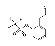 2-(2-chloroethyl)phenyl trifluoromethanesulfonate结构式