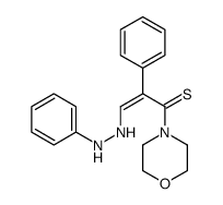 1-morpholin-4-yl-2-phenyl-3-(2-phenylhydrazinyl)prop-2-ene-1-thione Structure