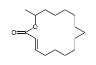 16-methyl-1-oxacyclohexadec-3-en-2-one Structure