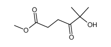 5-hydroxy-5-methyl-4-oxo-hexanoic acid methyl ester结构式