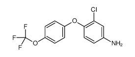 3-chloro-4-[4-(trifluoromethoxy)phenoxy]aniline Structure