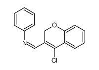 1-(4-chloro-2H-chromen-3-yl)-N-phenylmethanimine Structure