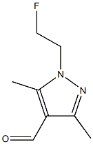 1-(2-Fluoroethyl)-3,5-dimethyl-1H-pyrazole-4-carbaldehyde Structure