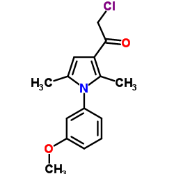 2-Chloro-1-[1-(3-methoxyphenyl)-2,5-dimethyl-1H-pyrrol-3-yl]ethanone Structure
