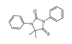 4,4-dimethyl-1,3-diphenyl-5-sulfanylideneimidazolidin-2-one Structure