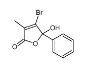 4-bromo-5-hydroxy-3-methyl-5-phenylfuran-2-one Structure