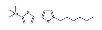 Stannane, (5'-hexyl[2,2'-bithiophen]-5-yl)trimethyl结构式