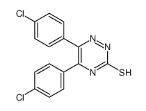 5,6-bis(4-chlorophenyl)-2H-1,2,4-triazine-3-thione结构式
