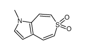 1-methylthiepino[4,5-b]pyrrole 6,6-dioxide Structure