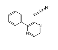 2-azido-5-methyl-3-phenylpyrazine Structure