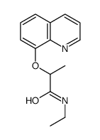 N-ethyl-2-quinolin-8-yloxypropanamide Structure