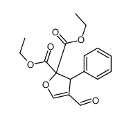 diethyl 4-formyl-3-phenyl-3H-furan-2,2-dicarboxylate Structure