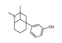 3-(6,9-dimethyl-6-azabicyclo[3.3.1]non-1-yl)phenol structure