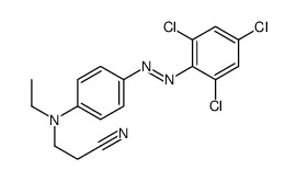 3-[N-ethyl-4-[(2,4,6-trichlorophenyl)diazenyl]anilino]propanenitrile结构式