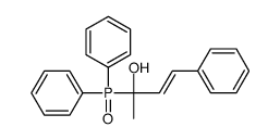 2-diphenylphosphoryl-4-phenylbut-3-en-2-ol结构式