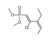 2-chloro-1-dimethoxyphosphoryl-3-ethylpenta-1,3-diene结构式