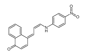 4-[3-(4-nitroanilino)prop-2-enylidene]naphthalen-1-one Structure