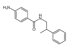 4-amino-N-(2-phenylpropyl)benzamide结构式