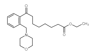 ETHYL 8-[2-(MORPHOLINOMETHYL)PHENYL]-8-OXOOCTANOATE structure