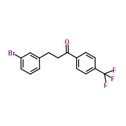3-(3-Bromophenyl)-1-[4-(trifluoromethyl)phenyl]-1-propanone结构式