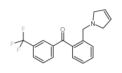 2-(3-PYRROLINOMETHYL)-3'-TRIFLUOROMETHYLBENZOPHENONE结构式