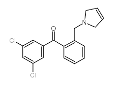 3,5-DICHLORO-2'-(3-PYRROLINOMETHYL) BENZOPHENONE结构式