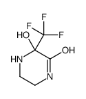 3-hydroxy-3-(trifluoromethyl)piperazin-2-one结构式