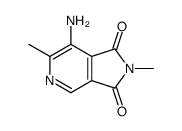 7-amino-2,6-dimethylpyrrolo[3,4-c]pyridine-1,3-dione结构式