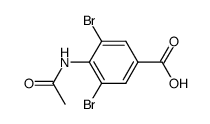 4-acetylamino-3,5-dibromo-benzoic acid结构式