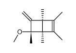 6-methoxy-5-methylene-1,2,3,4,6-pentamethylbicyclo(2.2.0)hex-2-ene结构式