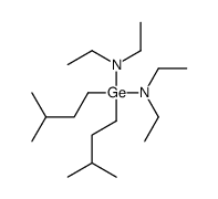 N-[diethylamino-bis(3-methylbutyl)germyl]-N-ethylethanamine Structure