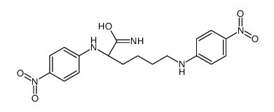 (2S)-2,6-bis(4-nitroanilino)hexanamide结构式