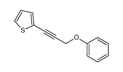 2-(3-phenoxyprop-1-ynyl)thiophene Structure