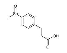 3-(4-methylseleninylphenyl)propanoic acid Structure