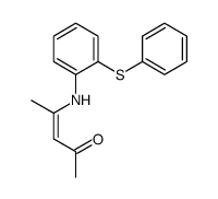 4-(2-phenylsulfanylanilino)pent-3-en-2-one结构式