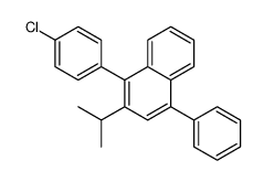 1-(4-chlorophenyl)-4-phenyl-2-propan-2-ylnaphthalene结构式