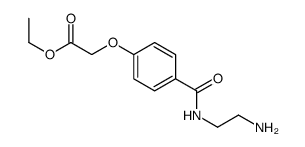 ethyl 2-[4-(2-aminoethylcarbamoyl)phenoxy]acetate结构式