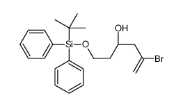 (3S)-5-bromo-1-[tert-butyl(diphenyl)silyl]oxyhex-5-en-3-ol结构式