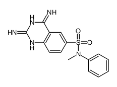 2,4-diamino-N-methyl-N-phenylquinazoline-6-sulfonamide结构式