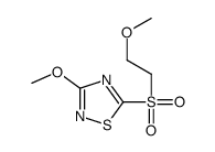 3-methoxy-5-(2-methoxyethylsulfonyl)-1,2,4-thiadiazole结构式