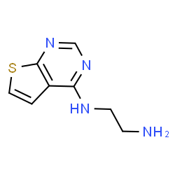 N-(2-氨基乙基)-N-噻吩并[2,3-d]嘧啶-4-基胺结构式