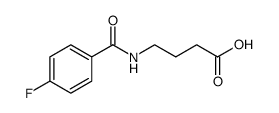 Butanoic acid, 4-[(4-fluorobenzoyl)amino]结构式