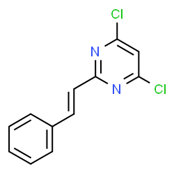 4,6-Dichloro-2-[(1E)-2-Phenylethenyl]Pyrimidine Structure