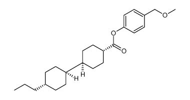 [1,1'-Bicyclohexyl]-4-carboxylic acid, 4'-propyl-, 4-(methoxymethyl)phenyl ester, (trans,trans)结构式