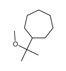 (1-methoxy-1-methylethyl)cycloheptane Structure