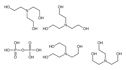 diphosphoric acid, compound with 2,2',2''-nitrilotris[ethanol] (1:4) Structure