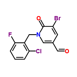5-Bromo-1-(2-chloro-6-fluorobenzyl)-6-oxo-1,6-dihydro-3-pyridinecarbaldehyde Structure