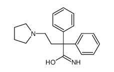 2,2-diphenyl-4-pyrrolidin-1-ylbutanamide结构式
